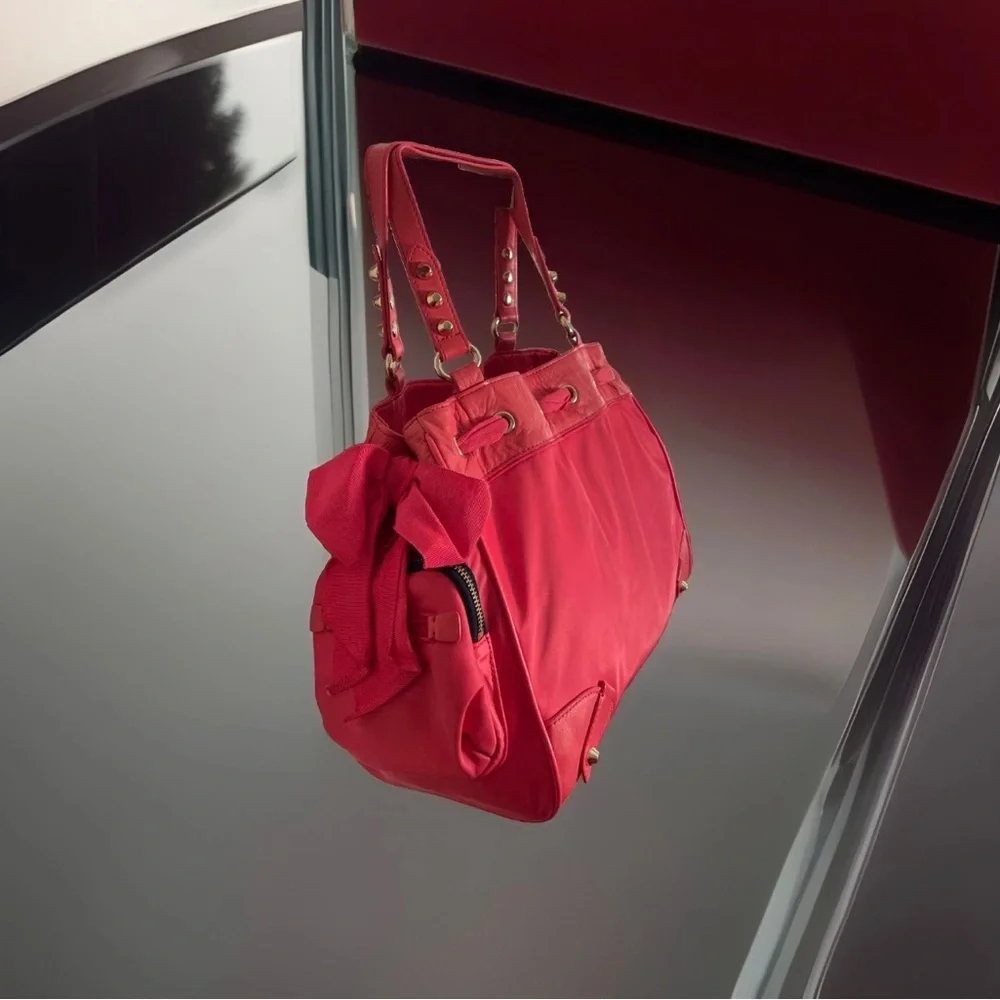 Y2K Vintage 2013 Juice Couture, Malibu Nylon Daydreamer Shoulder Bag,Barbiecore - Picture 3 of 14